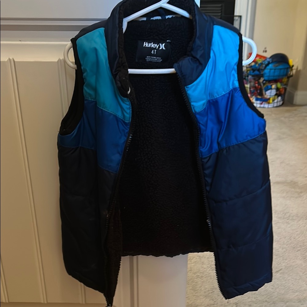 Boys Hurley Blue Striped Vest